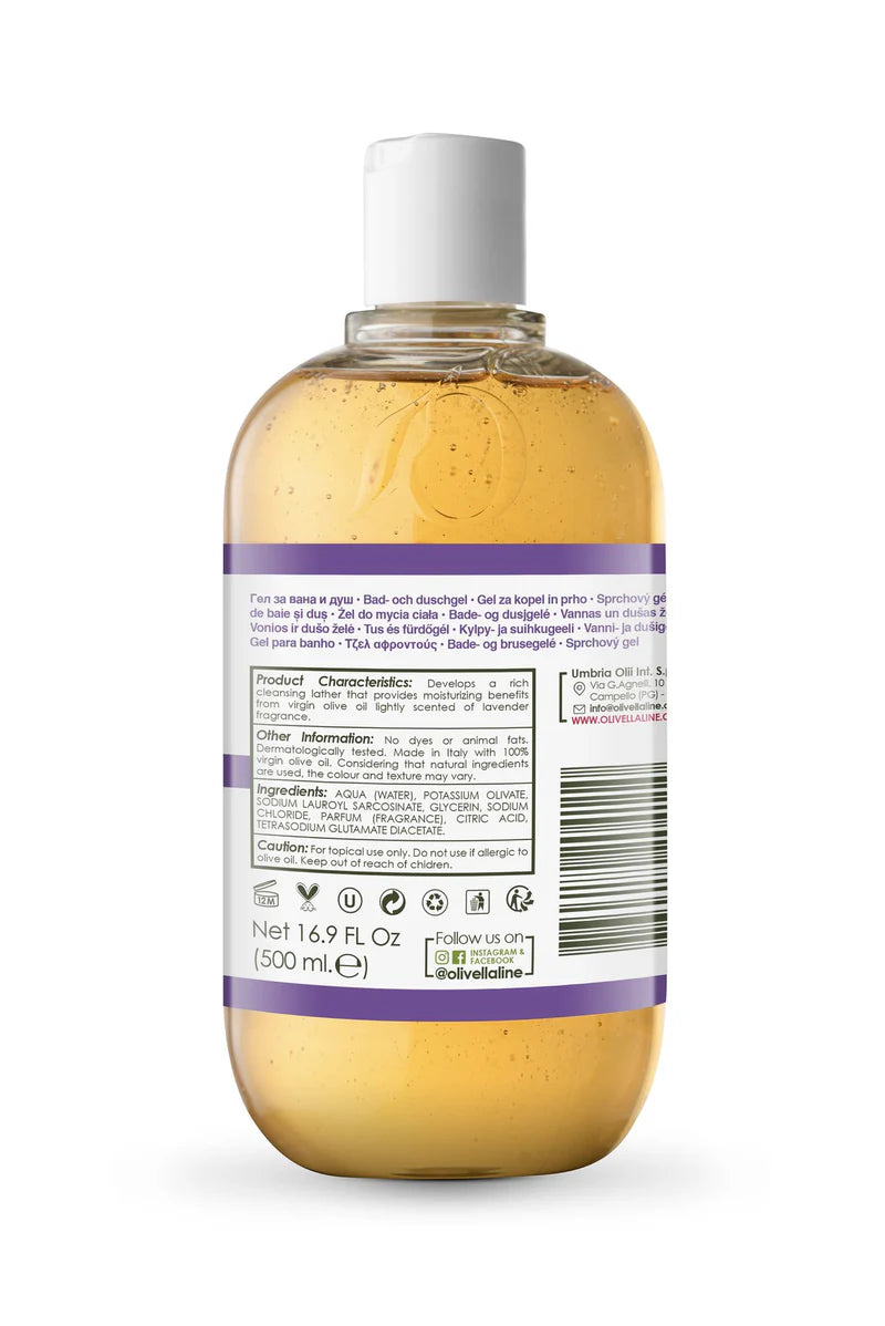 OLIVELLA BATH & SHOWER GEL LAVENDER 16.9OZ