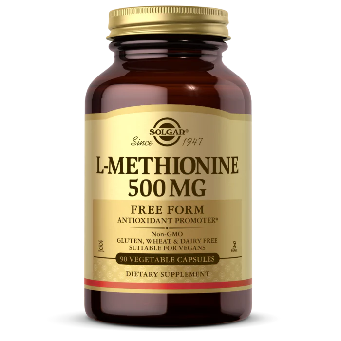 Solgar L-Methionine 500 mg Vegetable Capsules 90V cap