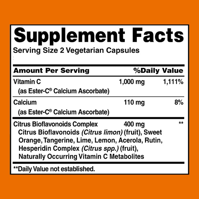 Solgar Ester-C® 500 mg with Citrus Bioflavonoids Vegetable Capsules 60V cap