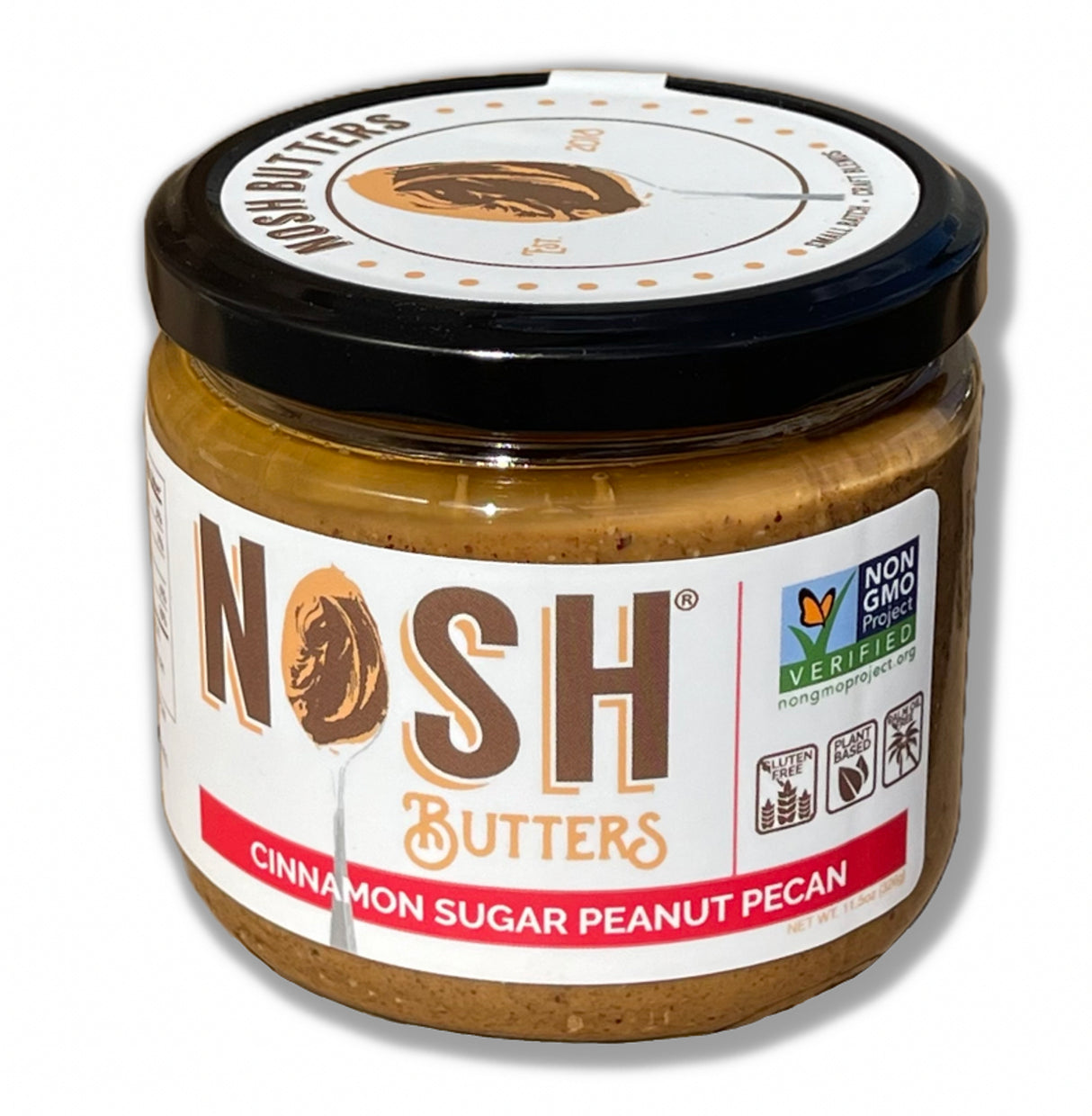 NOSH BUTTERS Cinnamon Sugar Peanut Pecan 11.5 OZ