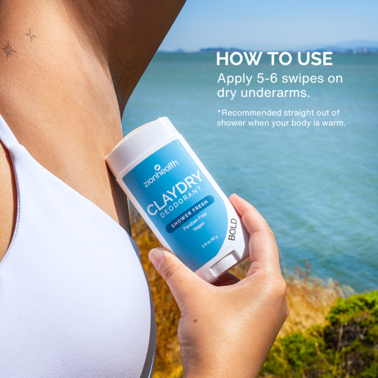 Zion Health Clay Dry Bold - Shower Fresh 2.8 oz