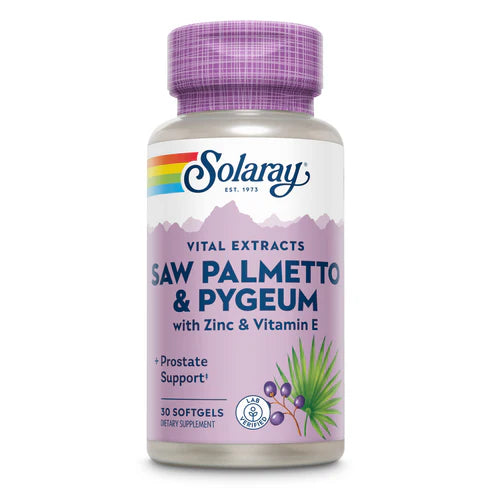 Solaray Vital Extracts Saw Palmetto & Pygeum 30CT Softgel