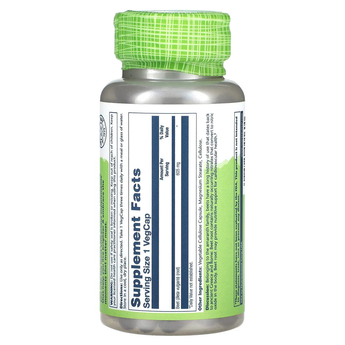 Solaray Beet 100CT 605MG Veg Capsule