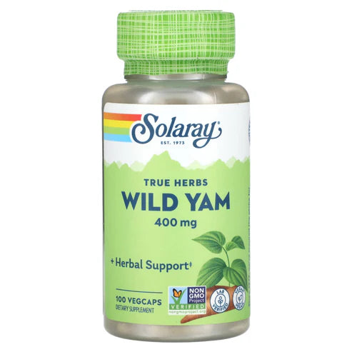 Solaray Wild Yam 100CT 400MG Veg Capsule
