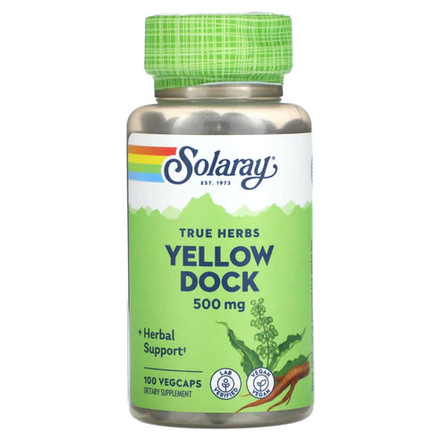 Solaray Yellow Dock 100CT 500MG Veg Capsule