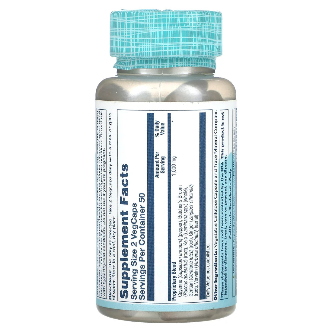 Solaray Circulation 100CT Veg Capsule