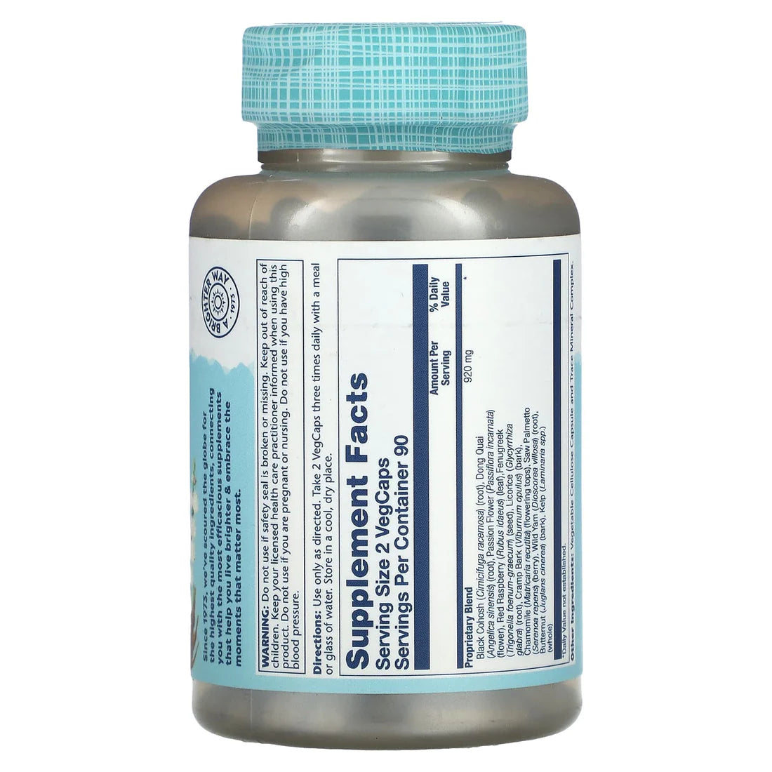 Solaray Female Hormone 180CT Veg Capsule