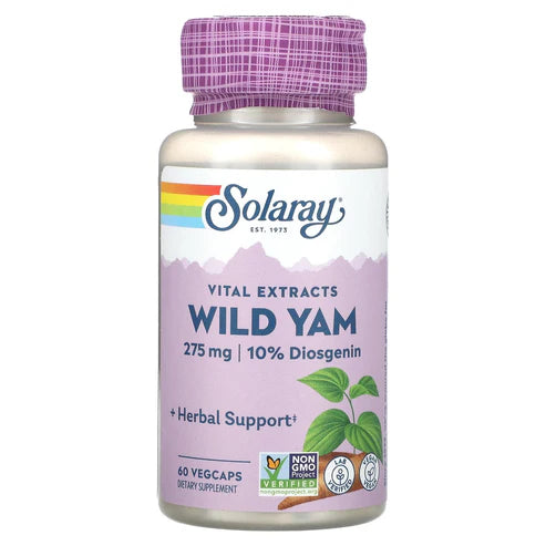 Solaray Vital Extracts Wild Yam 60CT 275MG Veg Capsule