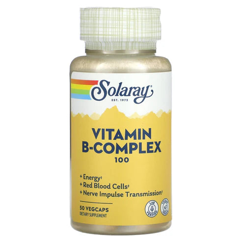 Solaray Vit B Complex 50CT 100MG Veg Capsule