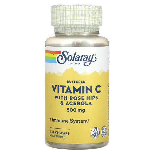 Solaray Vit C 100CT 500MG Veg Capsule