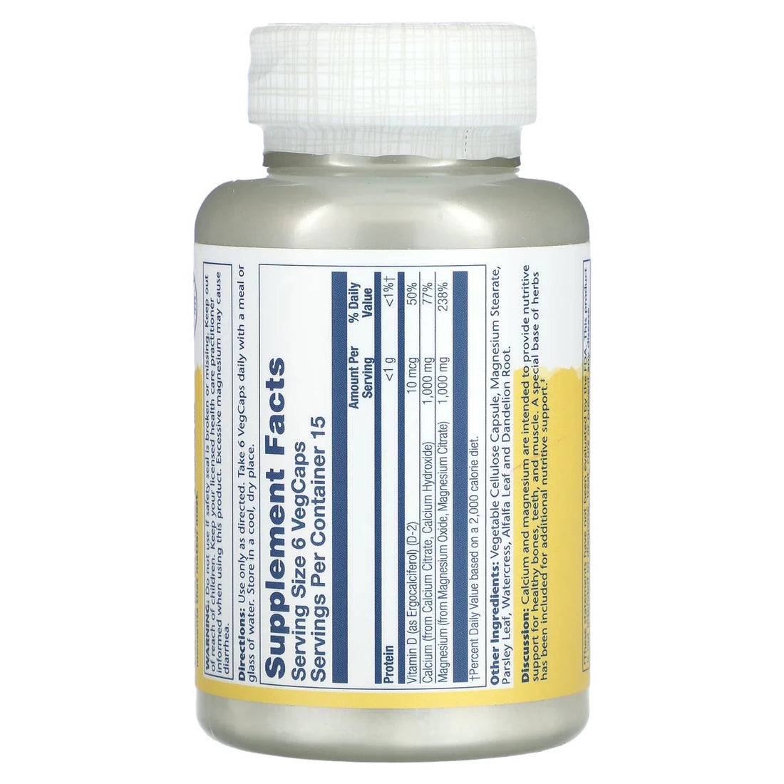 Solaray Cal-Mag Citrate 90CT Veg Capsule