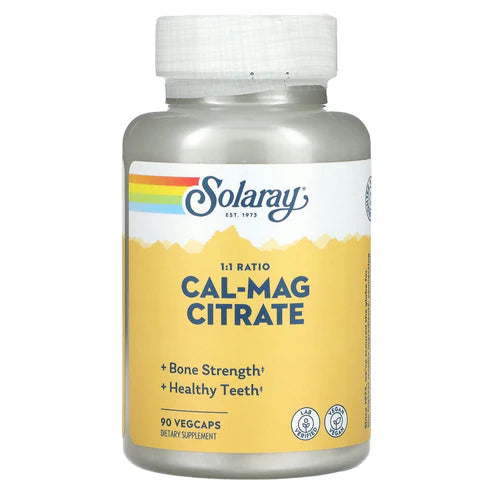 Solaray Cal-Mag Citrate 90CT Veg Capsule