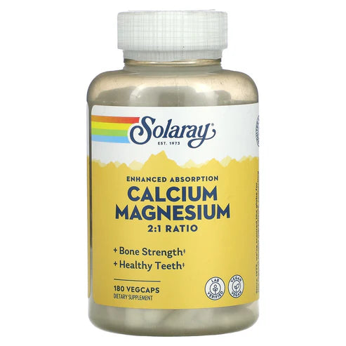 Solaray Calcium Magnesium 180CT Veg Capsule