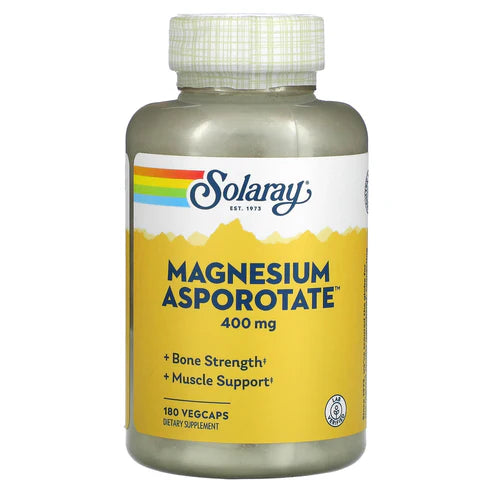 Solaray Magnesium Asporotate™ 180CT 400MG Veg Capsule