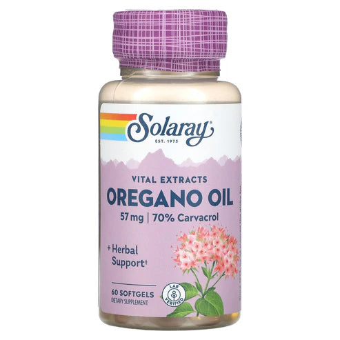 Solaray Vital Extracts Oregano Oil 60CT Softgel
