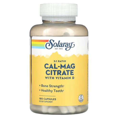 Solaray Cal-Mag Citrate 180CT Capsule