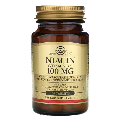 Solgar Niacin (Vitamin B3) 100 mg Tablets 100tablet