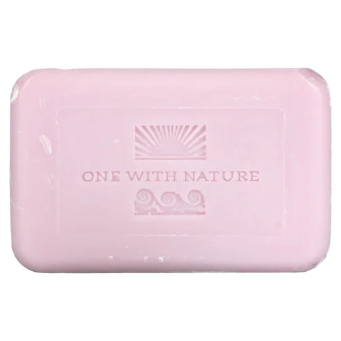 ONE WITH NATURE ROSE PETAL BAR SOAP 7OZ