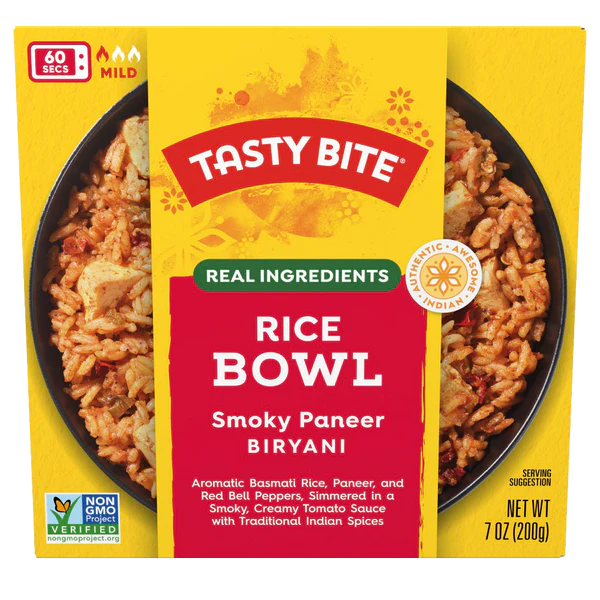 TASTY BITE Smoky Paneer Biryani,Rice Bowl 7 OZ