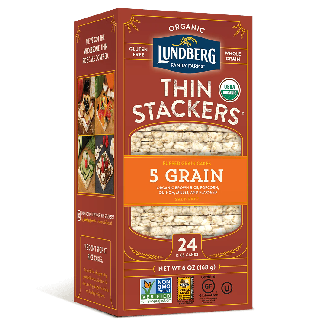 LUNGBERG 5GRAIN THIN STACKERS 6OZ