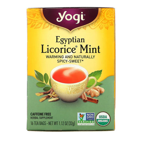 YOGI TEA Egyptian Licorice Mint Tea 16 BAG
