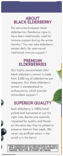 Nature's Way Sambucus Sugar-Free Syrup 4 Fl Oz