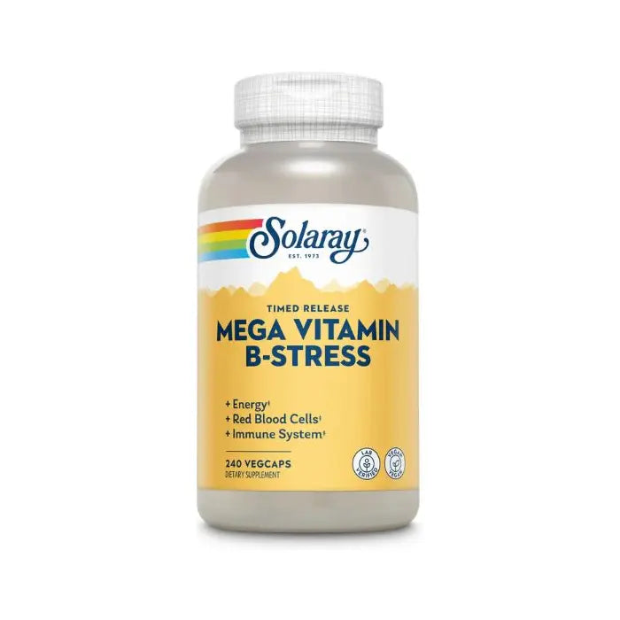 Solaray Mega Vit B Stress 240CT Veg Capsule