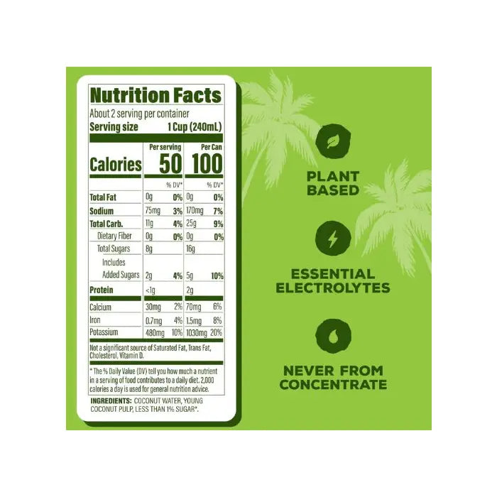 C2O Pure Coconut Water W/Pulp 12/17.5 OZ