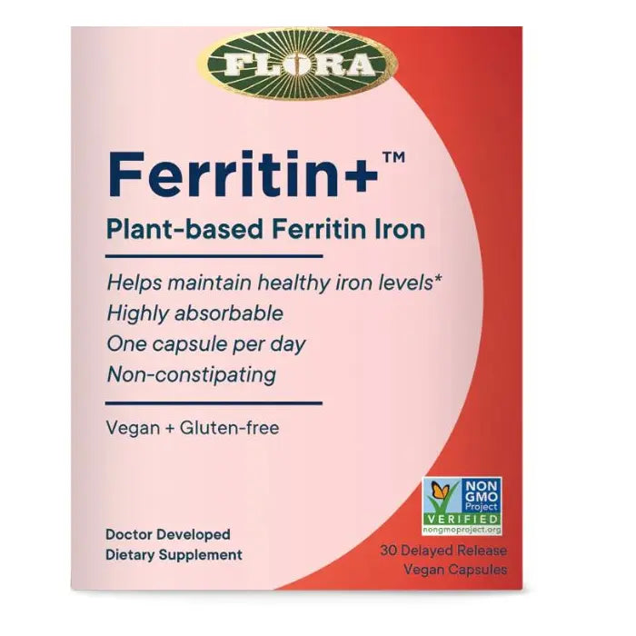 Ferritin+ Plant-Based Iron 30 Delayed Release Vegan Capsules