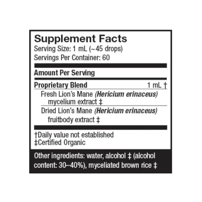 Host Defense Lion's Mane Extract 1 fluid oz.