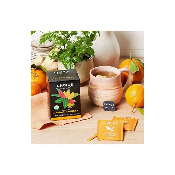 CHOICE ORGANIC TEAS Mandarin Ginger Tea 16 CT