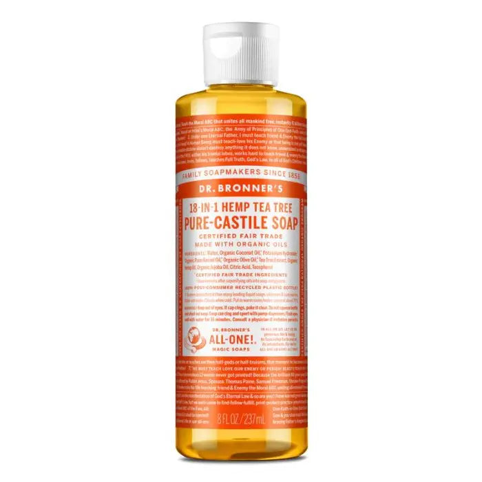 DR. BRONNER'S MAGIC SOAPS ORGANIC CASTILE LIQUID SOAP TEA TREE 8OZ