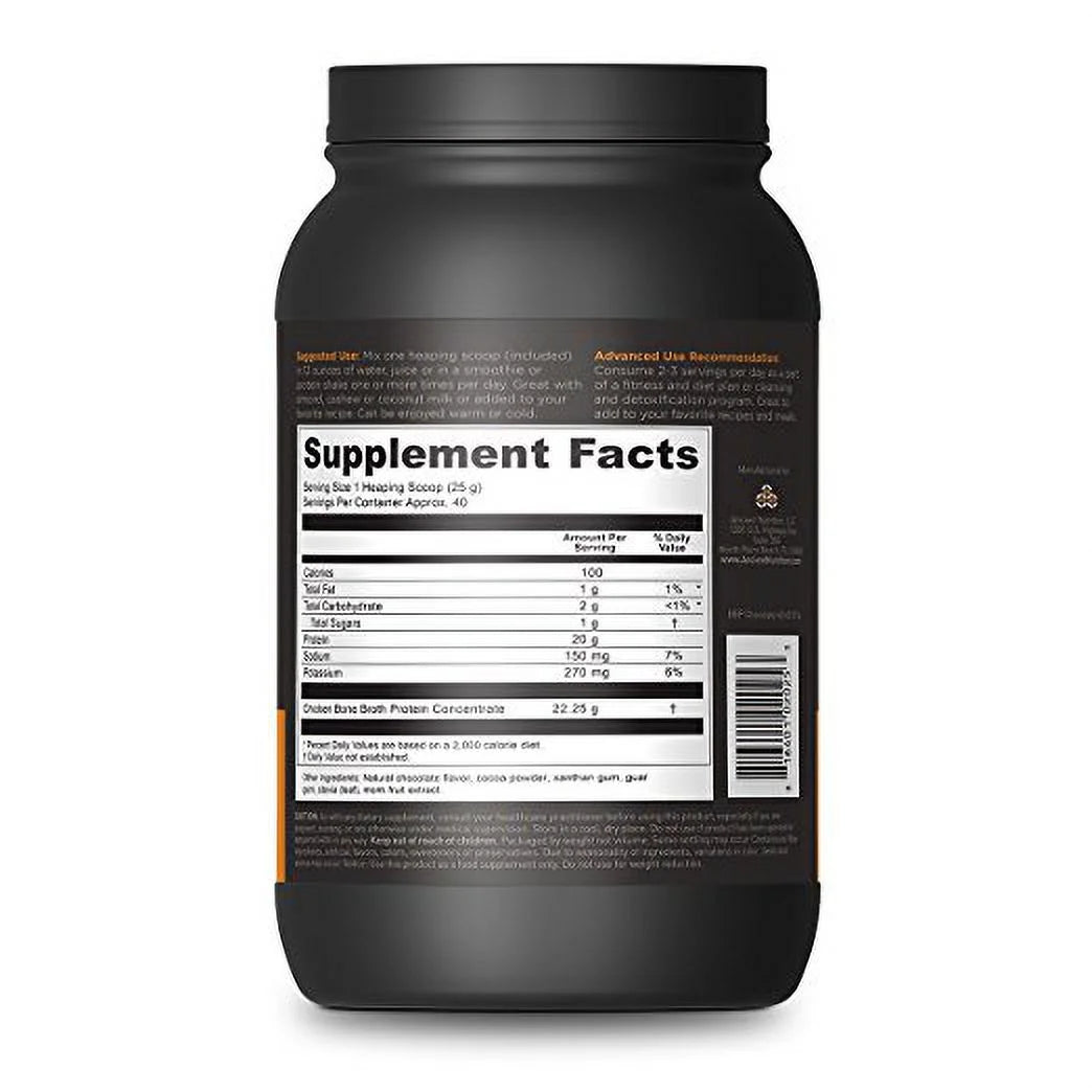 Ancient Nutrition Bone Broth Protein - Chocolate - 40 porciones en polvo