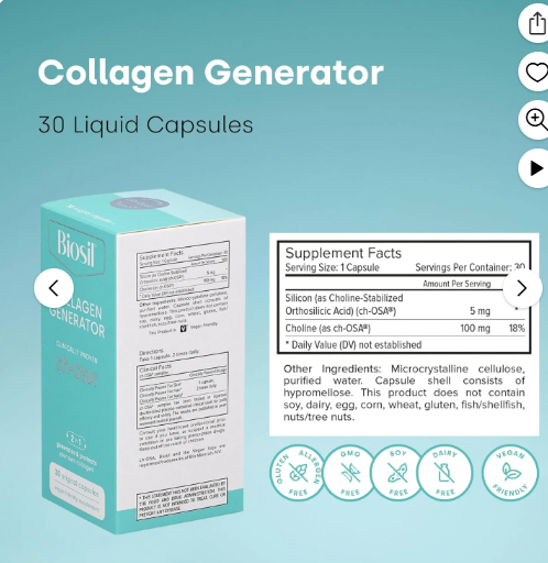 Biosil Collagen Generator 30 Capsules