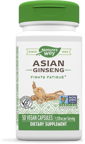 Nature's Way Ginseng, Asian 50 Vgn Cp