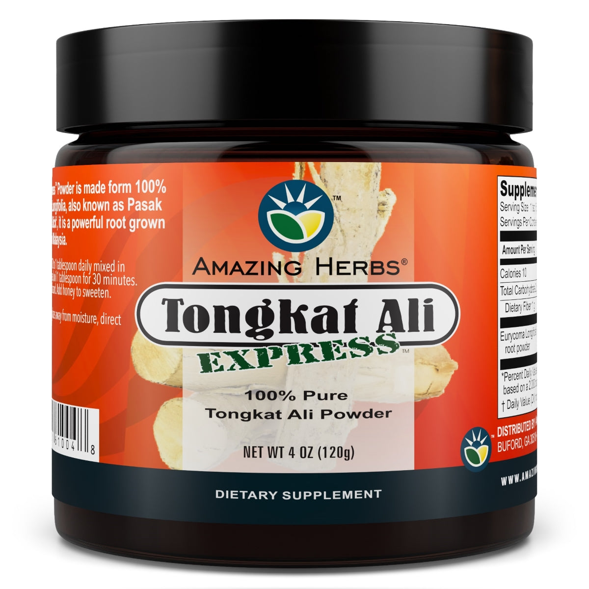 AMAZING HERBS TONGKTALI EXPRESS RAW POWDER 4OZ