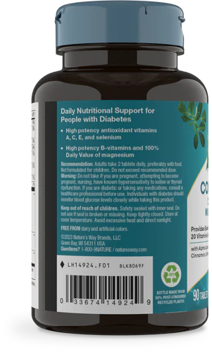 Nature's Way Completia® Diabetic Complete Multi-Vitamin (iron-free) 90 Tb