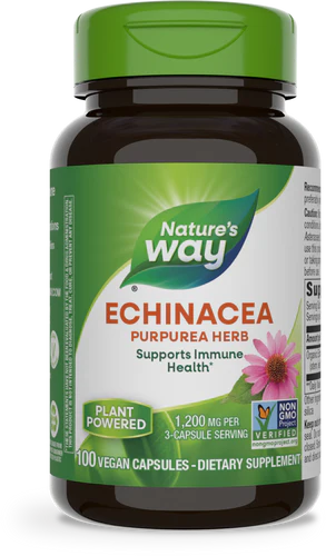 Nature's Way Echinacea Purpurea Herb 100 Vgn Cp