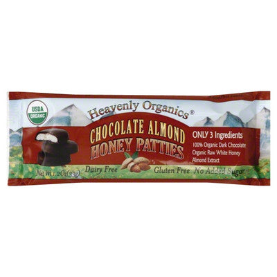 HEAVENLY ORGANICS Chocolate Almond Hny Patties 3-PK 16/1.2 OZ