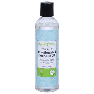 SKY ORGANICS FRACTIONATED COCONUT OIL 8OZ