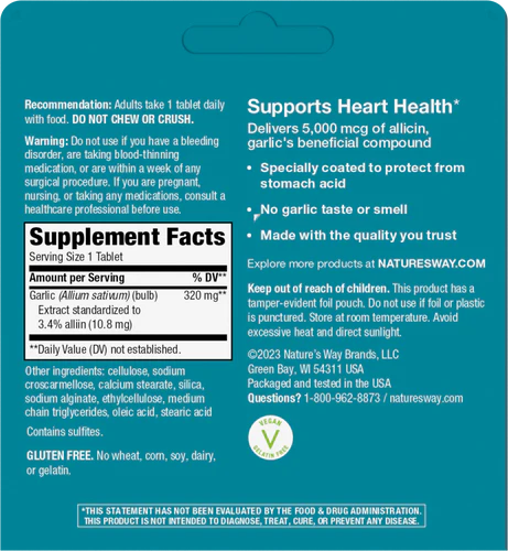 Nature's Way Garlinase® 5000 30 Tb