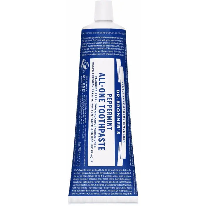 DR. BRONNER'S MAGIC SOAPS ALL-ONE TOOTHPASTE PEPPERMINT 5OZ