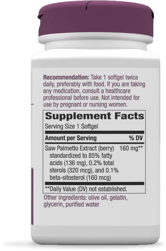 Nature's Way Saw Palmetto Premium Extract 120 Sg