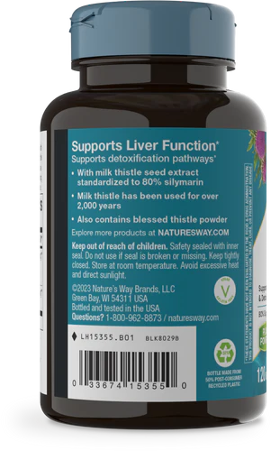 Nature's Way Milk Thistle Premium Blend 120 Vgn Cp
