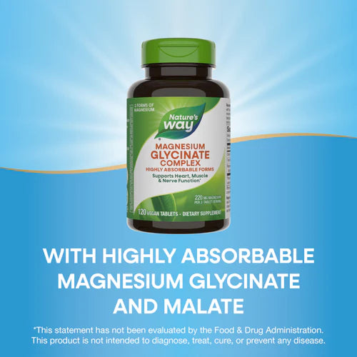 Nature's Way Magnesium Glycinate Complex 120 Tb