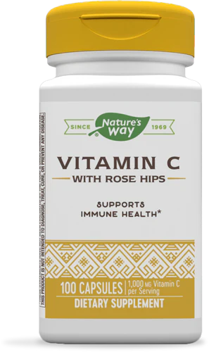 Nature's Way Vitamin C with Rose Hips 100 Cp