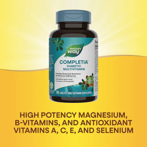 Nature's Way Completia® Diabetic Complete Multi-Vitamin (iron-free) 90 Tb