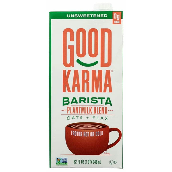 GOOD KARMA Unsweetened Barista Plantmilk 32 OZ