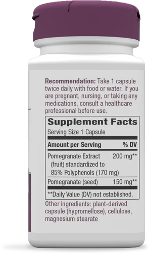 Nature's Way Pomegranate Premium Extract 60 Vgn Cp