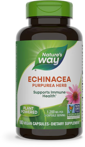 Nature's Way Echinacea Purpurea Herb 180 Vgn Cp